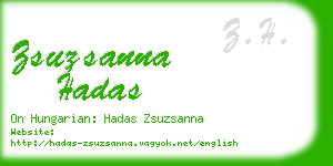 zsuzsanna hadas business card